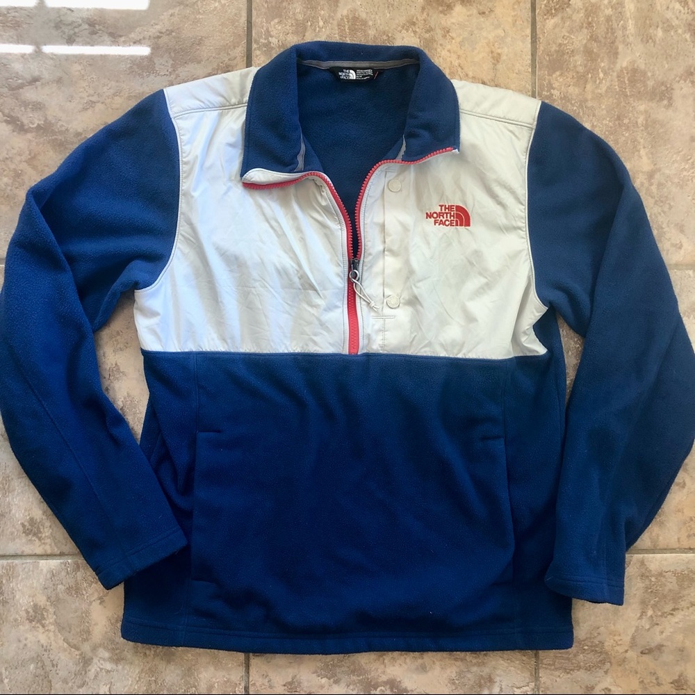 Mens North Face Half Zip Pullover Jacket Sz Medium